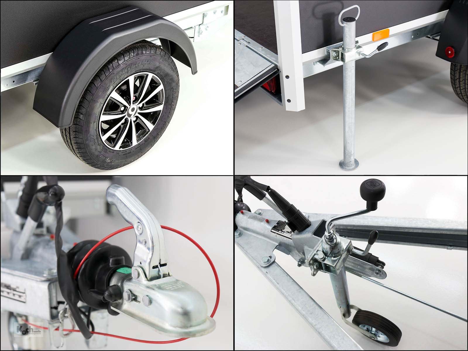 Anhänger a típus Variant Kofferanhänger Black Edition 148x258cm H:157 1,35t|Rampe (Ko15411912So), Neumaschine ekkor: Winsen (Luhe) (Kép 13)